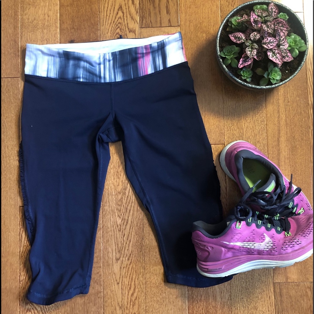 Lululemon Capris with Ruffle Detail